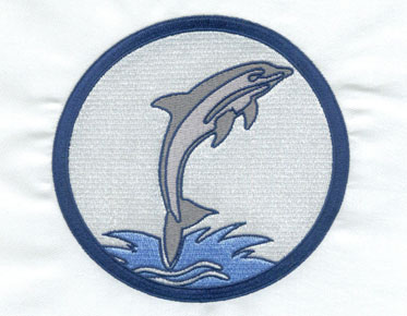 Embroidery Digitizing Dolphin Design